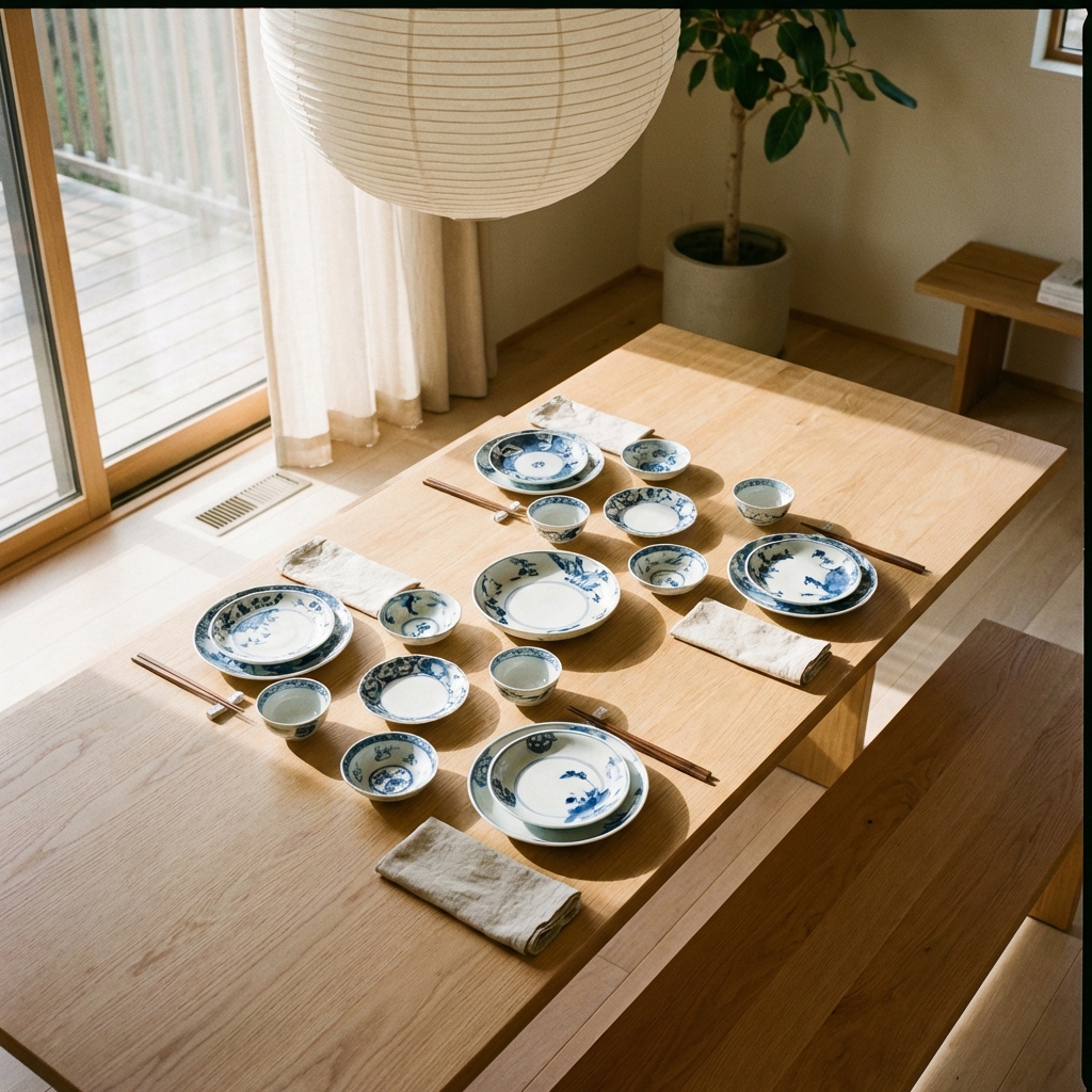How to Style Arita Porcelain in a Modern Minimalist Dining Room